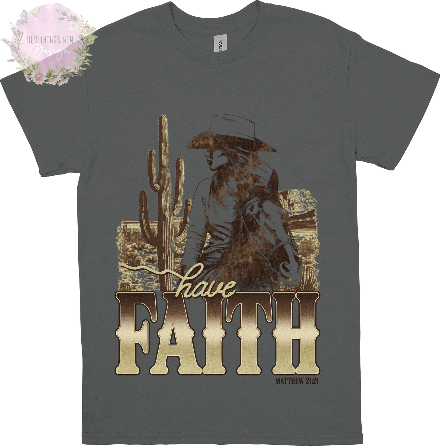 Have Faith(Brown) Kids T-Shirt