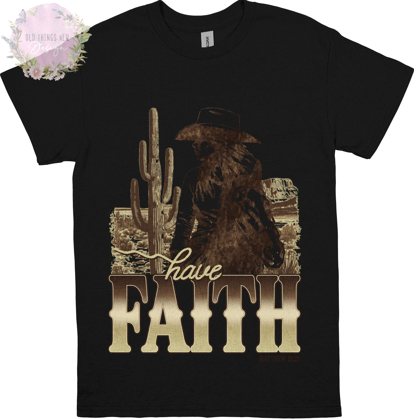 Have Faith(Brown) Kids T-Shirt