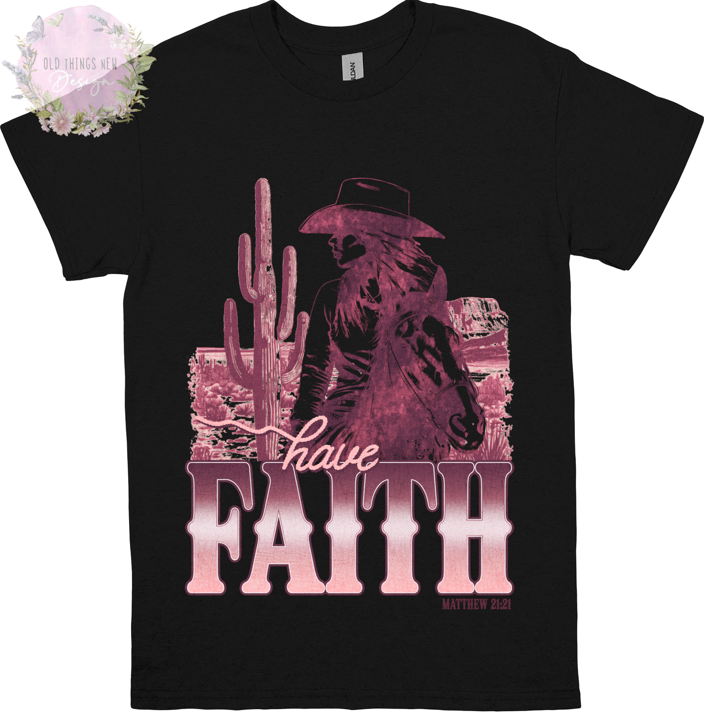 Have Faith(Mauve) Kids T-Shirt