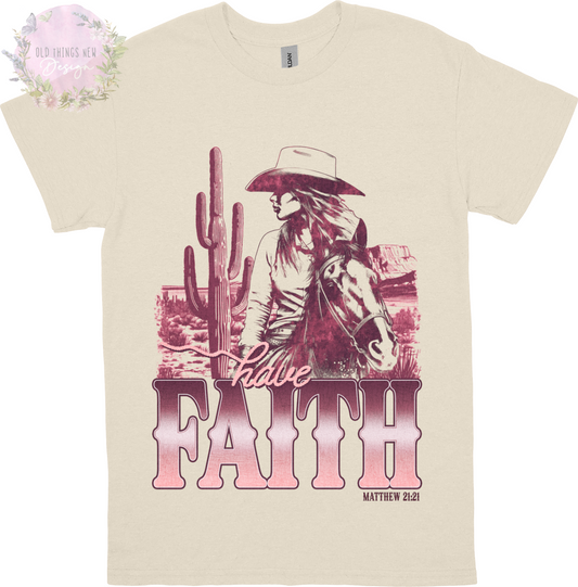 Have Faith(Mauve) Kids T-Shirt