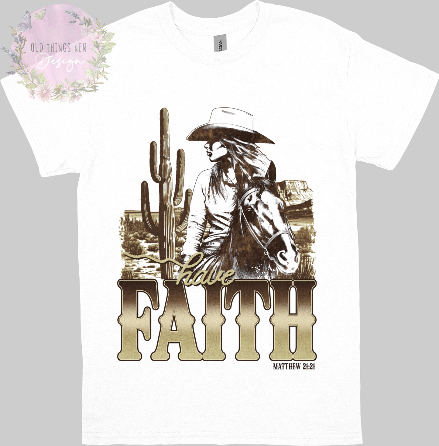 Have Faith(Brown) Kids T-Shirt