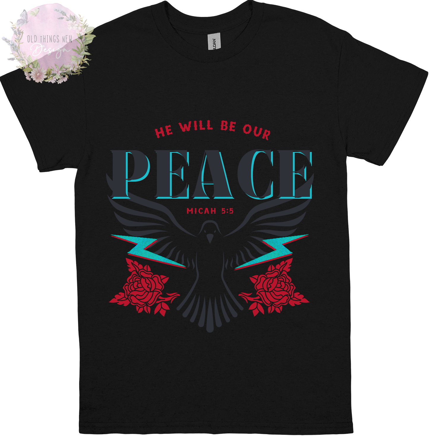 He Will Be Our Peace(Dark) Adults T-Shirt