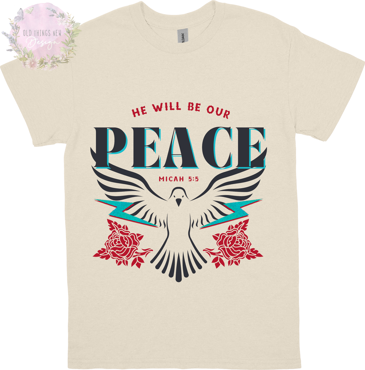 He Will Be Our Peace(Dark) Adults T-Shirt