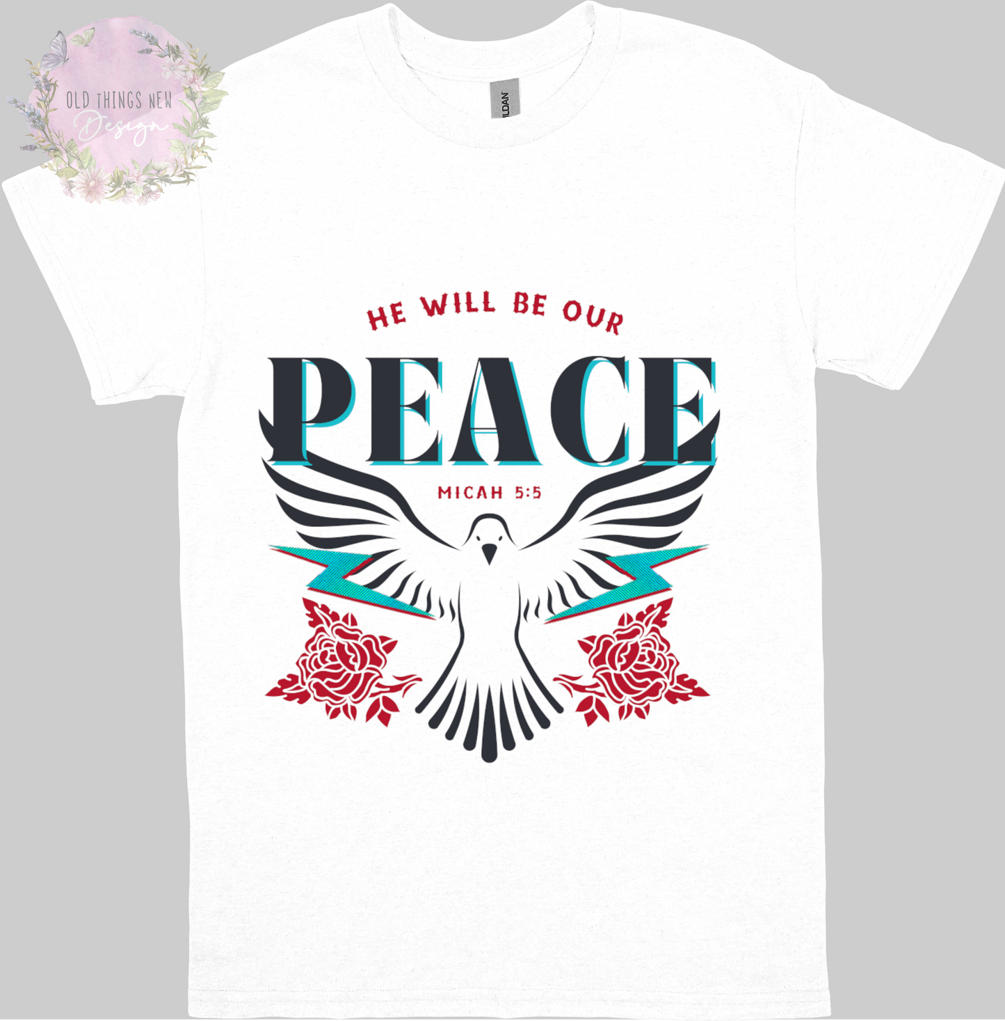 He Will Be Our Peace(Dark) Adults T-Shirt