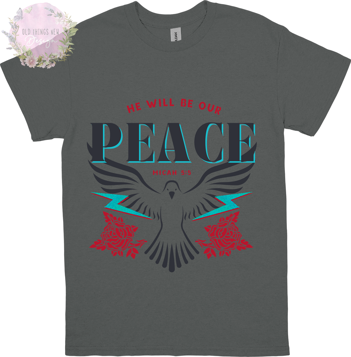He Will Be Our Peace(Dark) Adults T-Shirt