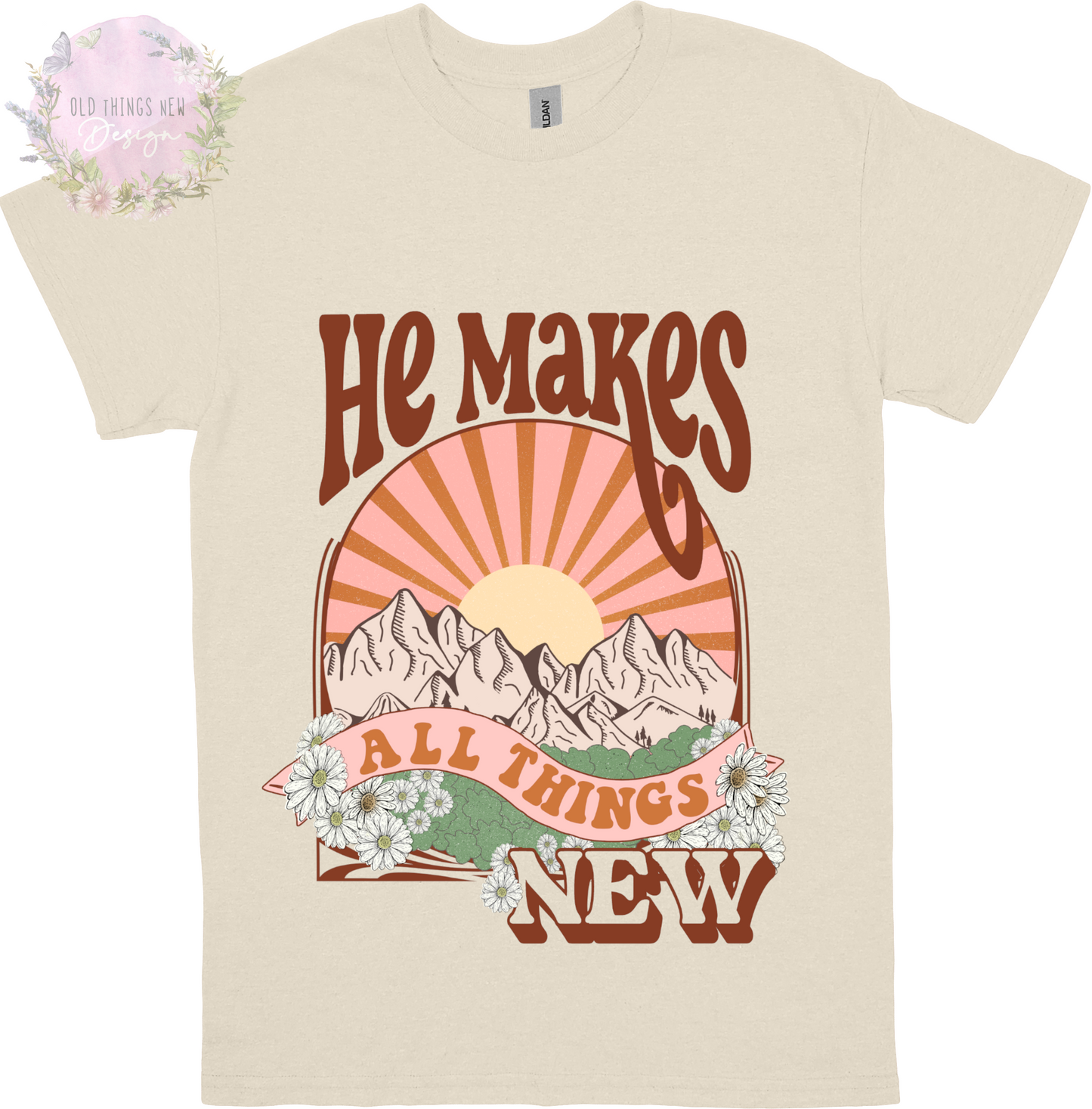 He Makes All Things New(Dark) Adults T-Shirt