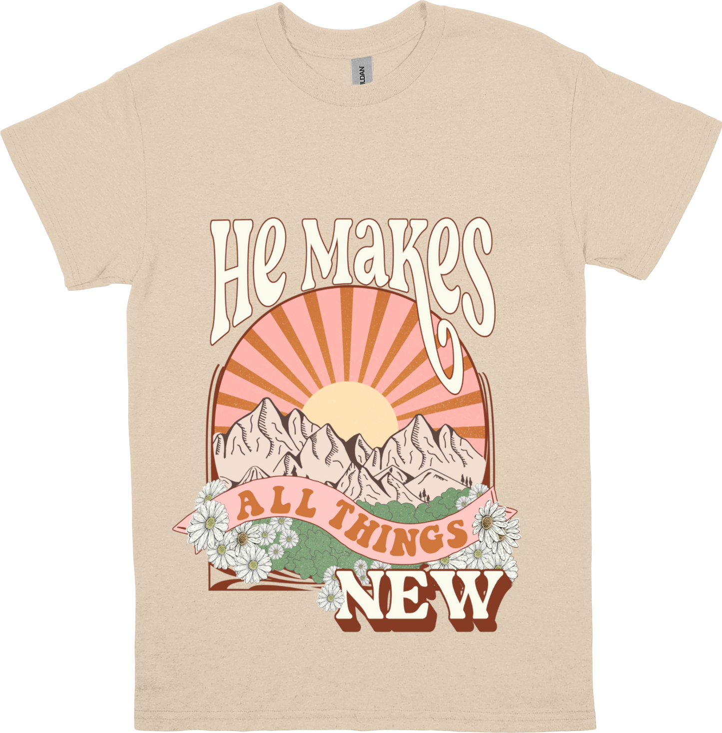 He Makes All Things New(Light) Adults T-Shirt