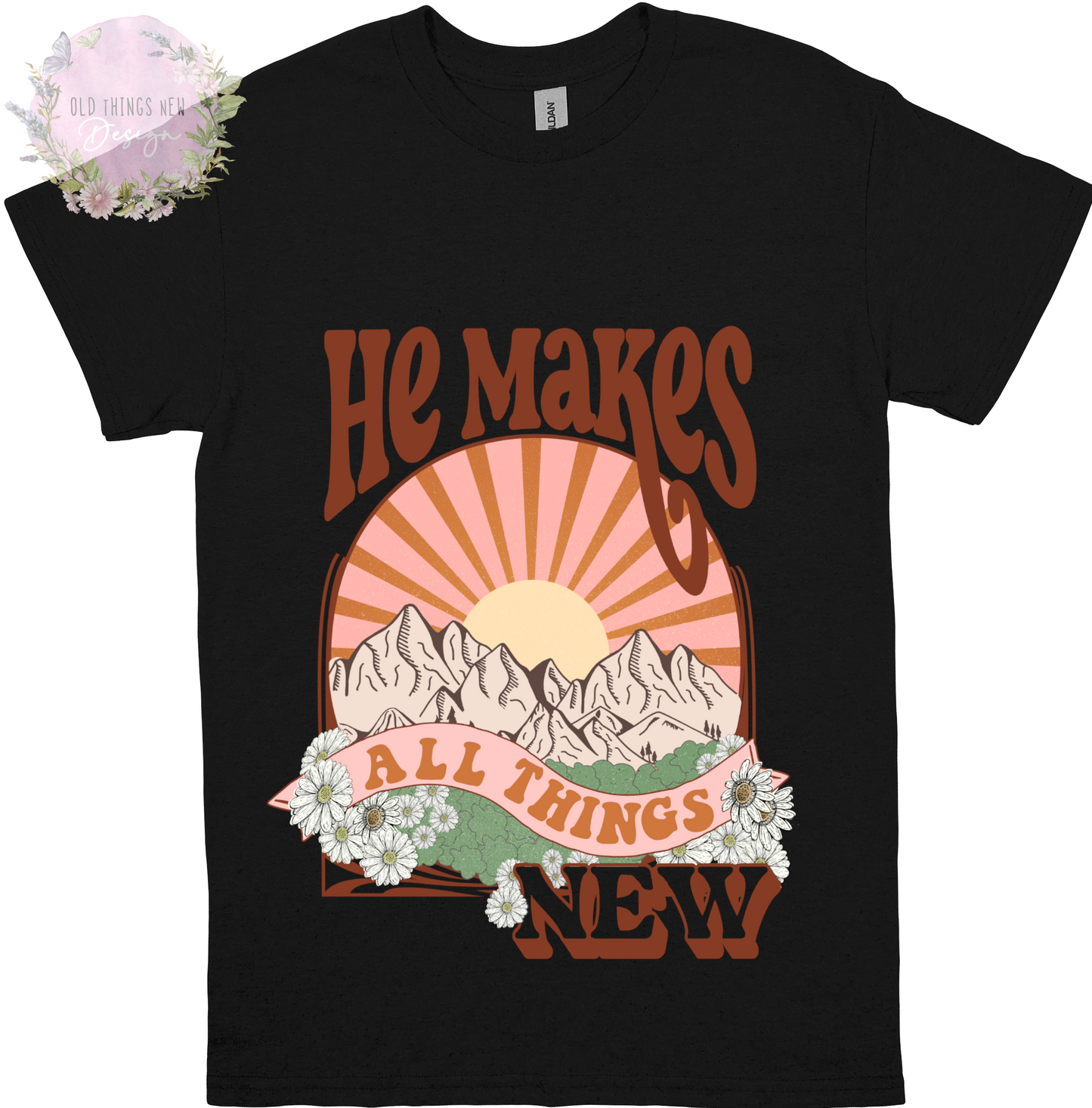 He Makes All Things New(Dark) Adults T-Shirt