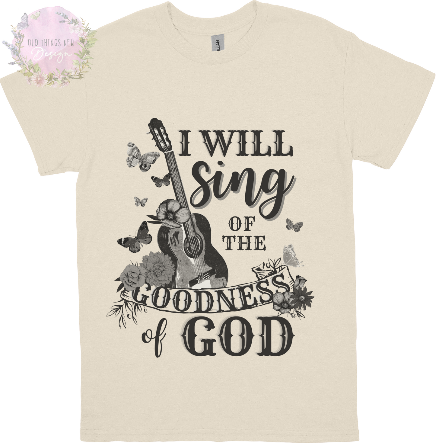 I Will Sing Of The Goodness Of God(Black) Kids T-Shirt
