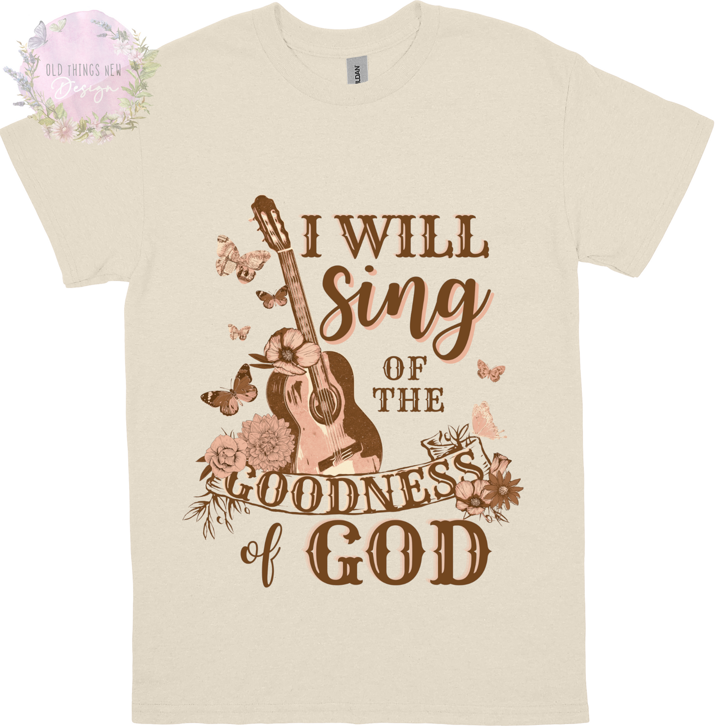 I Will Sing Of The Goodness Of God(Brown) Kids T-Shirt