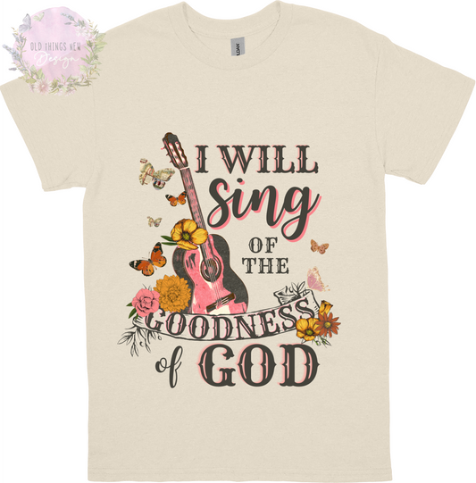 I Will Sing Of The Goodness Of God(Dark) Kids T-Shirt