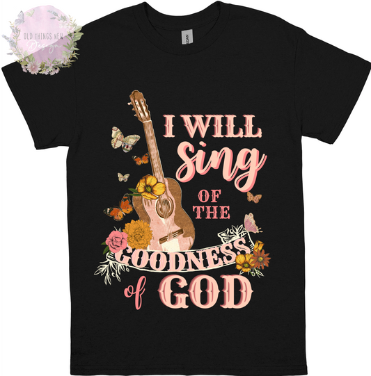 I Will Sing Of The Goodness Of God(Light) Kids T-Shirt