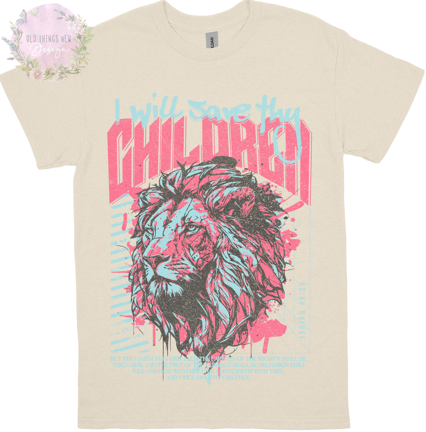 I Will Save Thy Children (Light/Pink) Adults T-Shirt