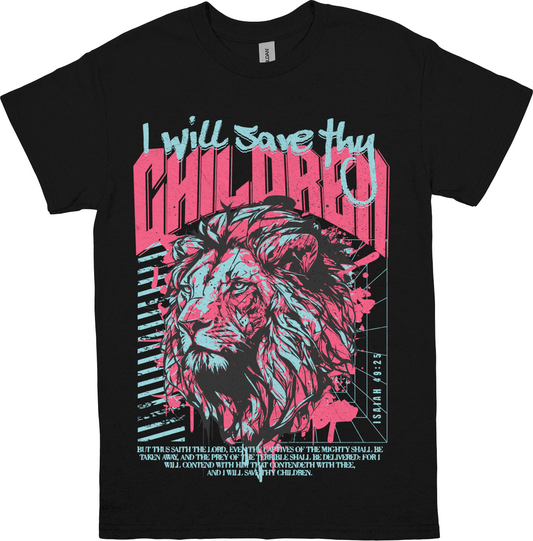 I Will Save Thy Children (Light/Pink) Adults T-Shirt