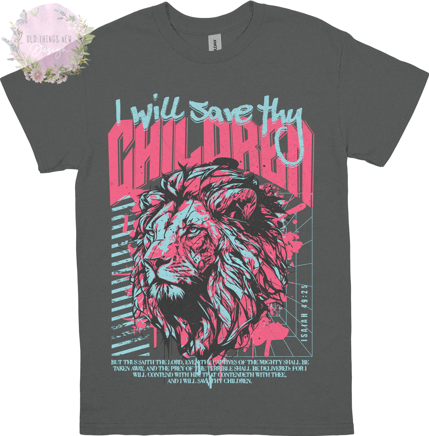 I Will Save Thy Children (Light/Pink) Adults T-Shirt
