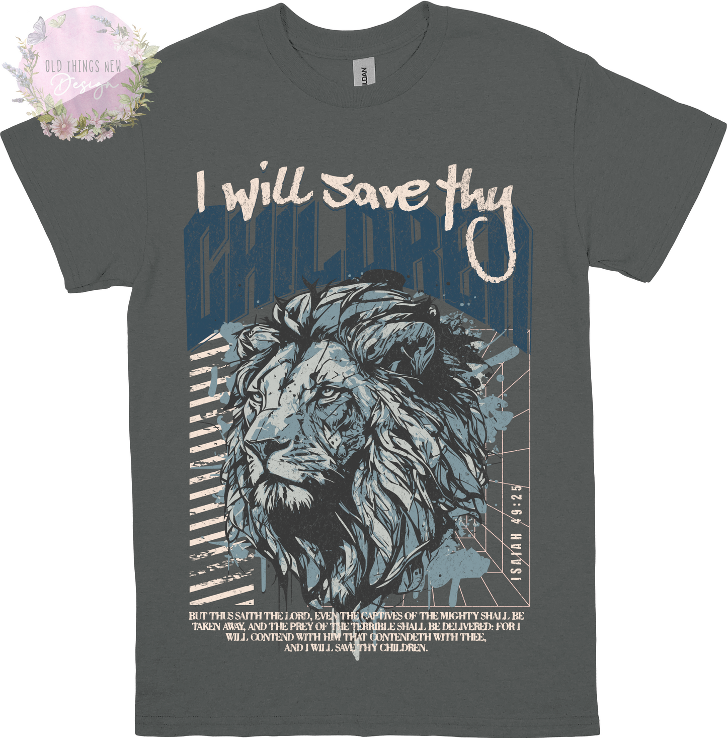 I Will Save Thy Children (Light/Blue) Adults T-Shirt