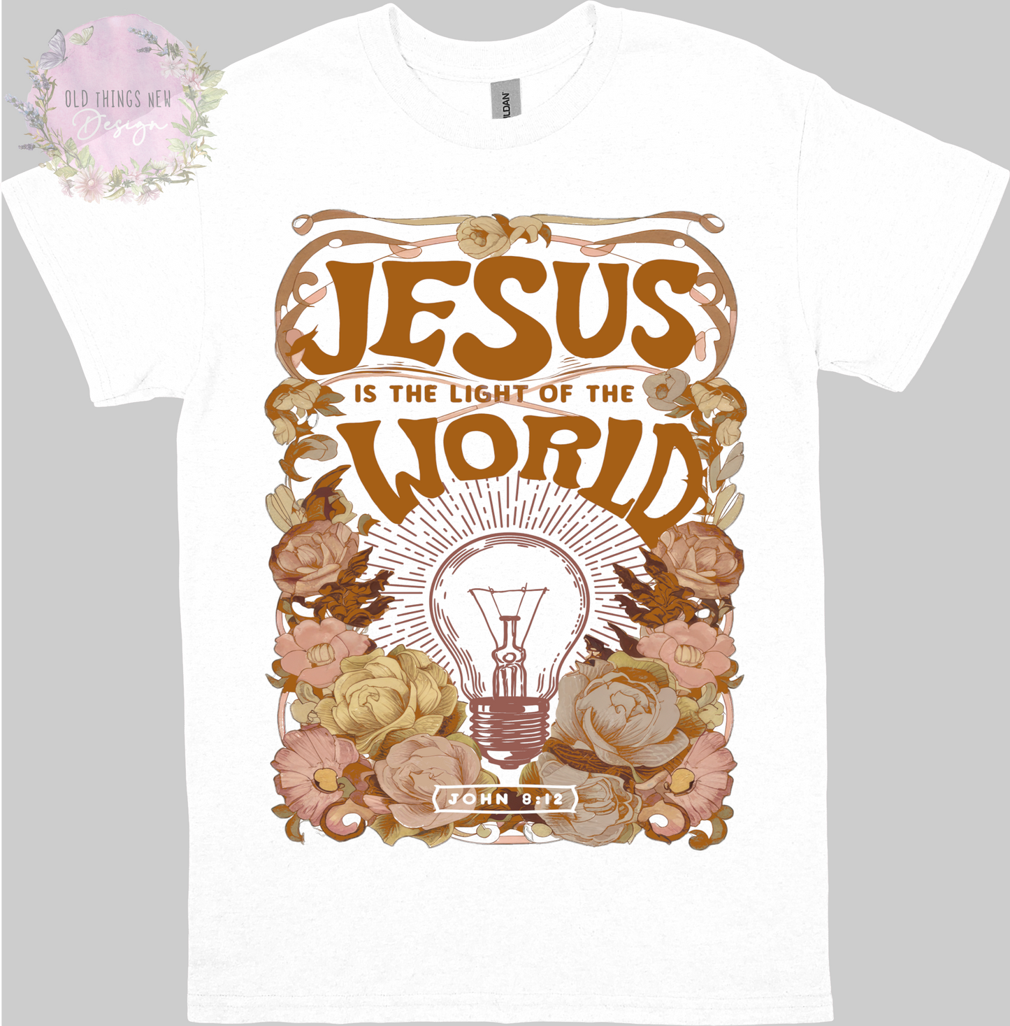 Jesus Is The Light Of The World Adults T-Shirt