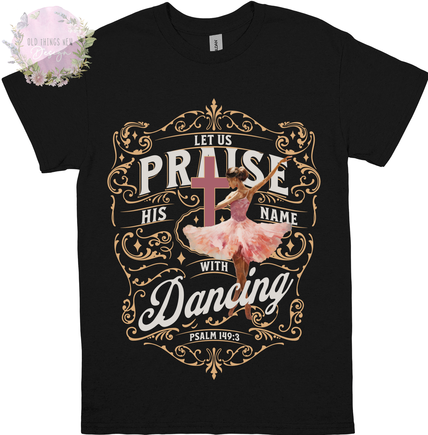 Praise His Name With Dancing(Light) Kids T-Shirt