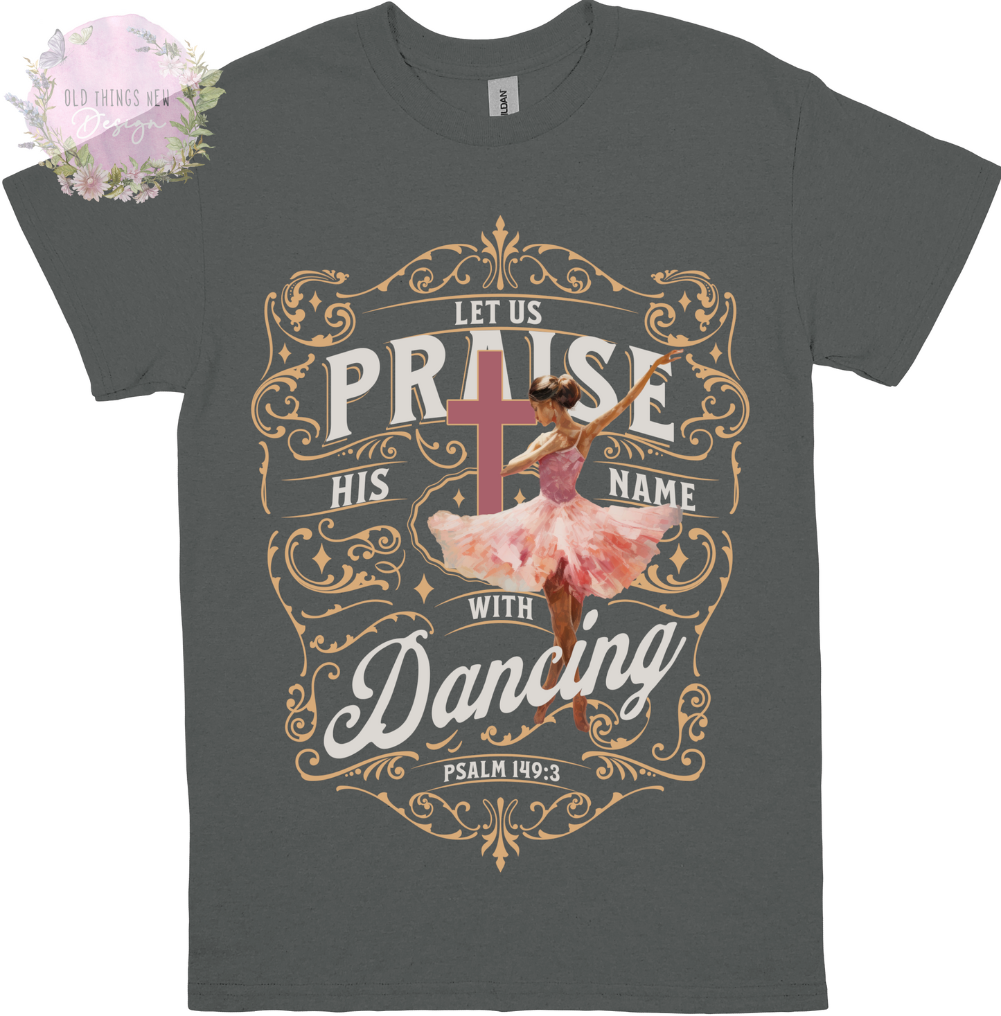 Praise His Name With Dancing(Light) Kids T-Shirt