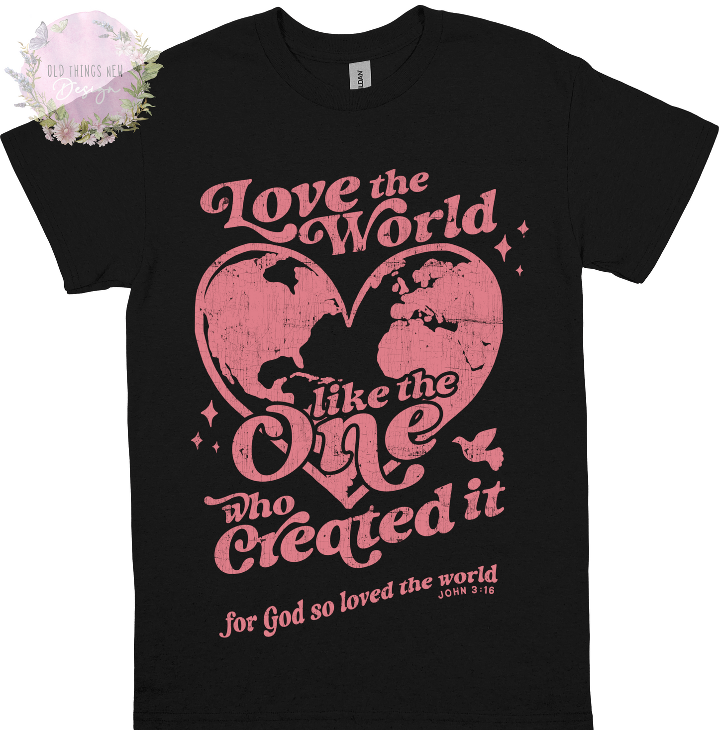 Love The World T-Shirt Kids (Pink)