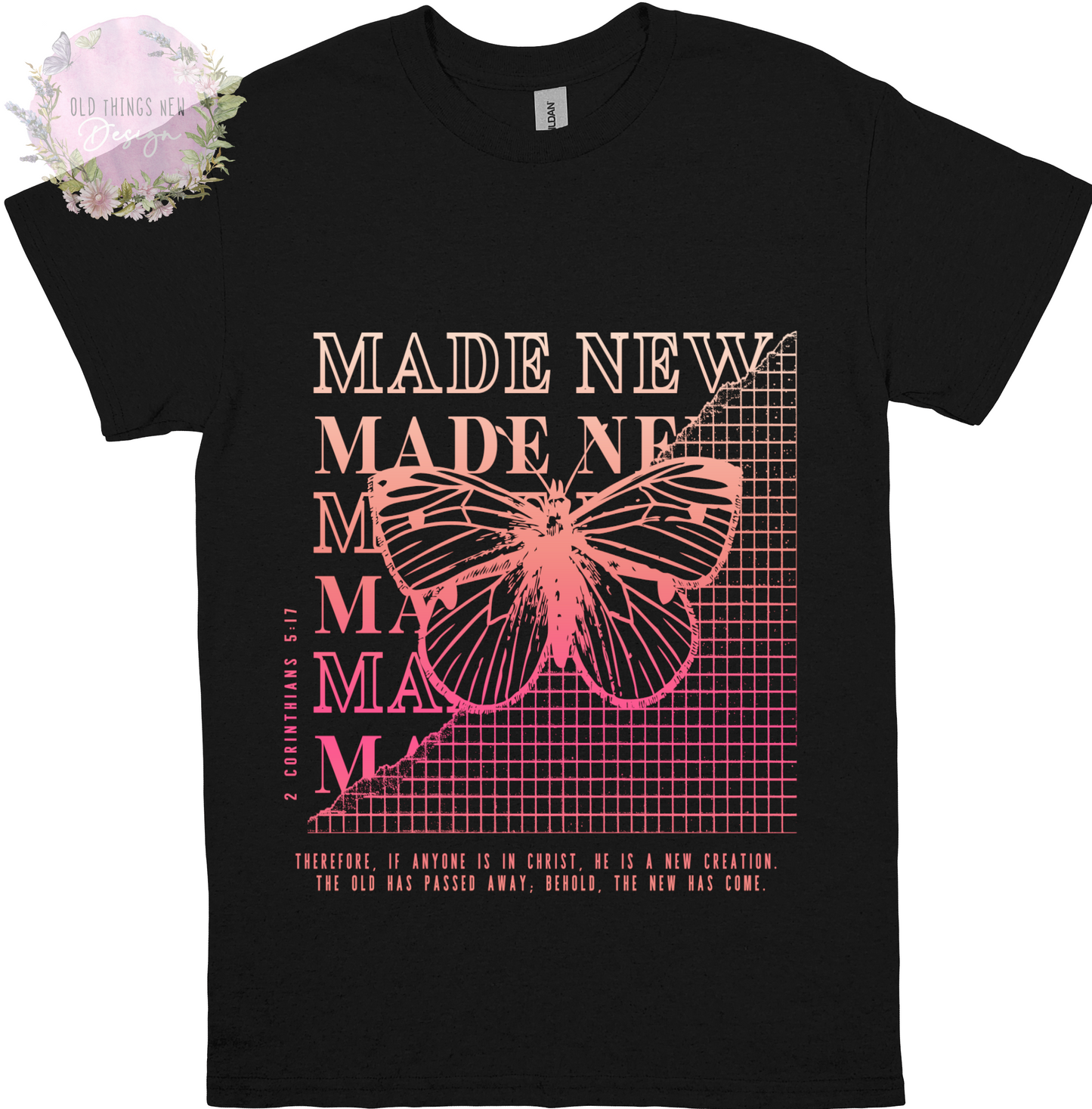 Made New(Pink) Adults T- Shirt