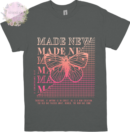 Made New(Pink) Adults T- Shirt