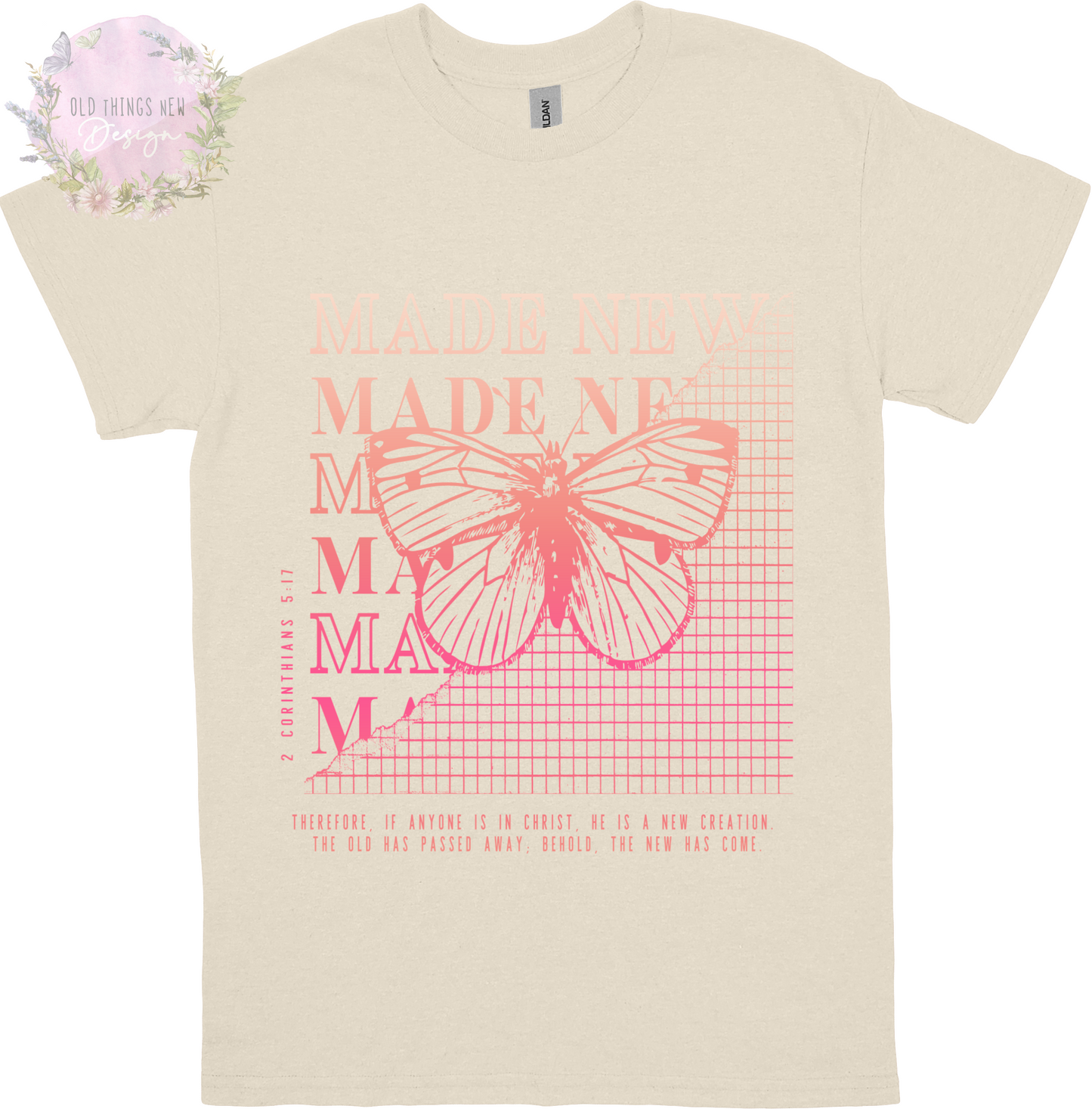 Made New(Pink) Adults T- Shirt