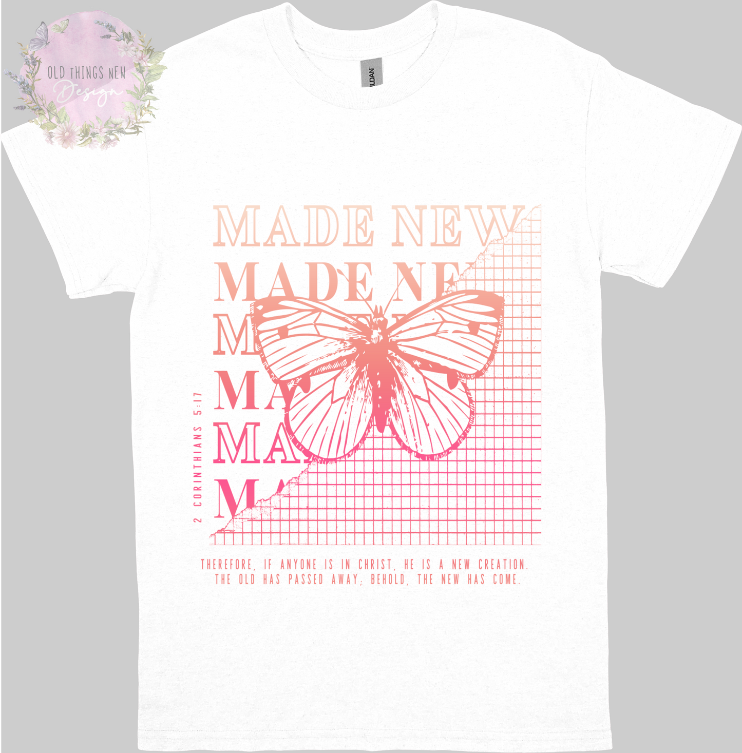 Made New(Pink) Adults T- Shirt