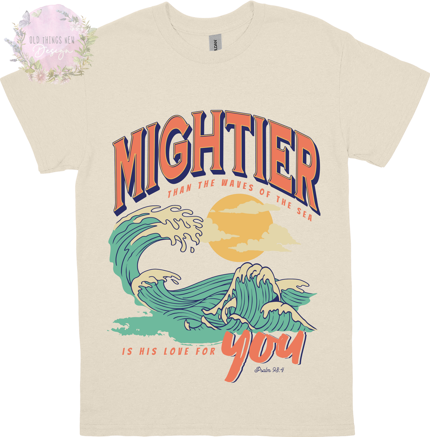 Mightier Than The Waves Adults T-Shirt