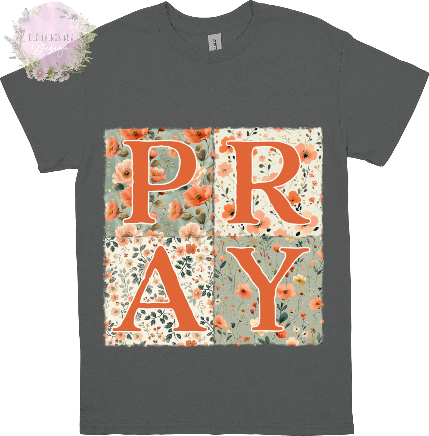 PRAY Floral Patchwork Kids T-Shirt