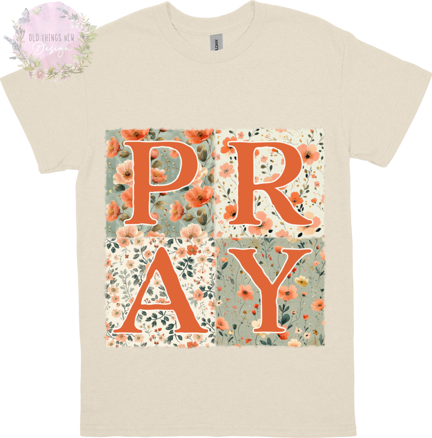 PRAY Floral Patchwork Kids T-Shirt