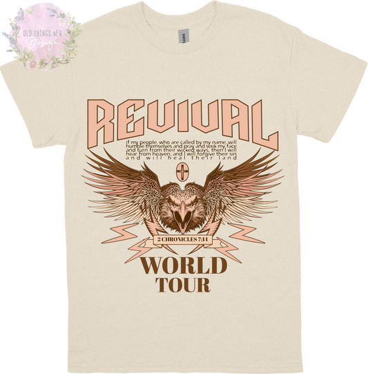 Revival World Tour (Peach) Kids T-Shirt