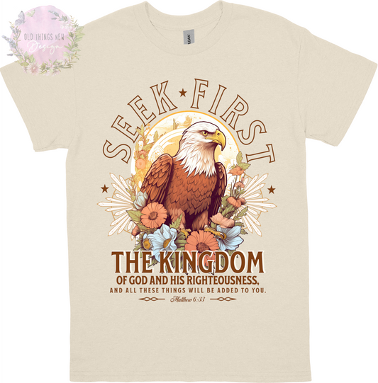 Seek First The Kingdom(Dark) Kids T-Shirt