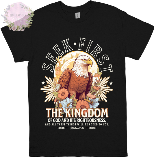 Seek First The Kingdom(Light) Kids T-Shirt
