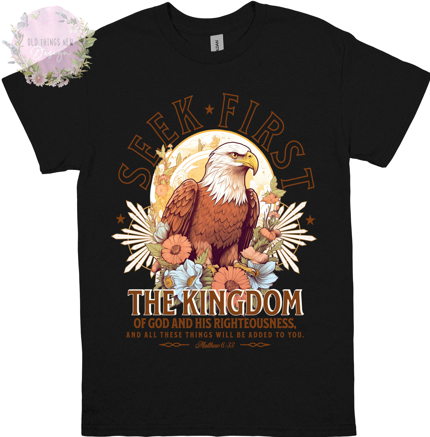 Seek First The Kingdom(Dark) Kids T-Shirt