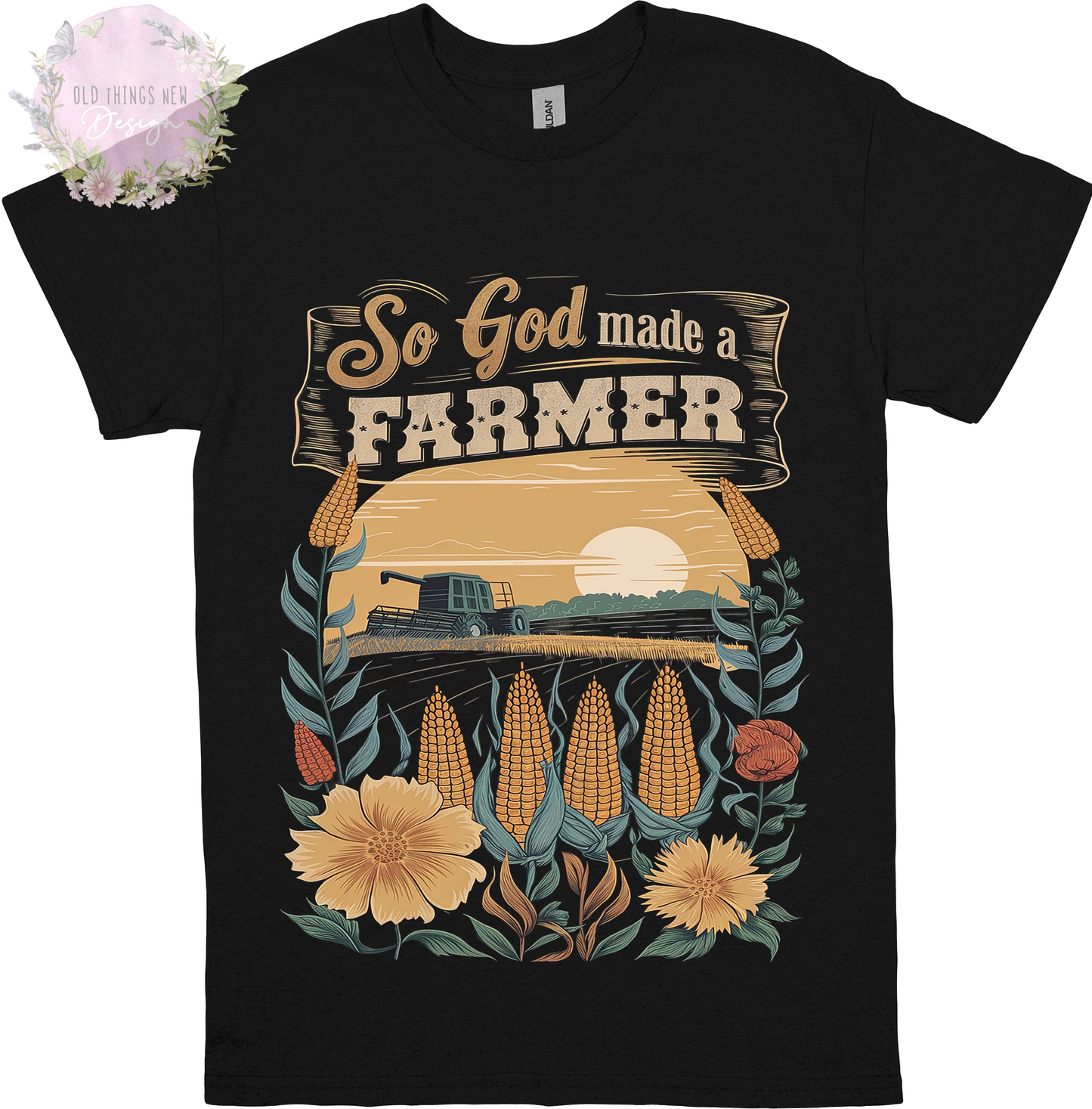 God Made a Farmer(Light) Kids T-Shirt
