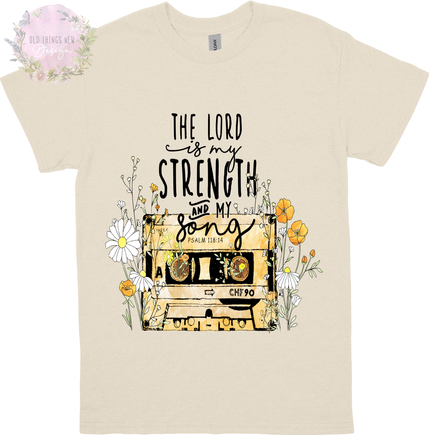 The Lord Is My Strength And Song Adult T-Shirt