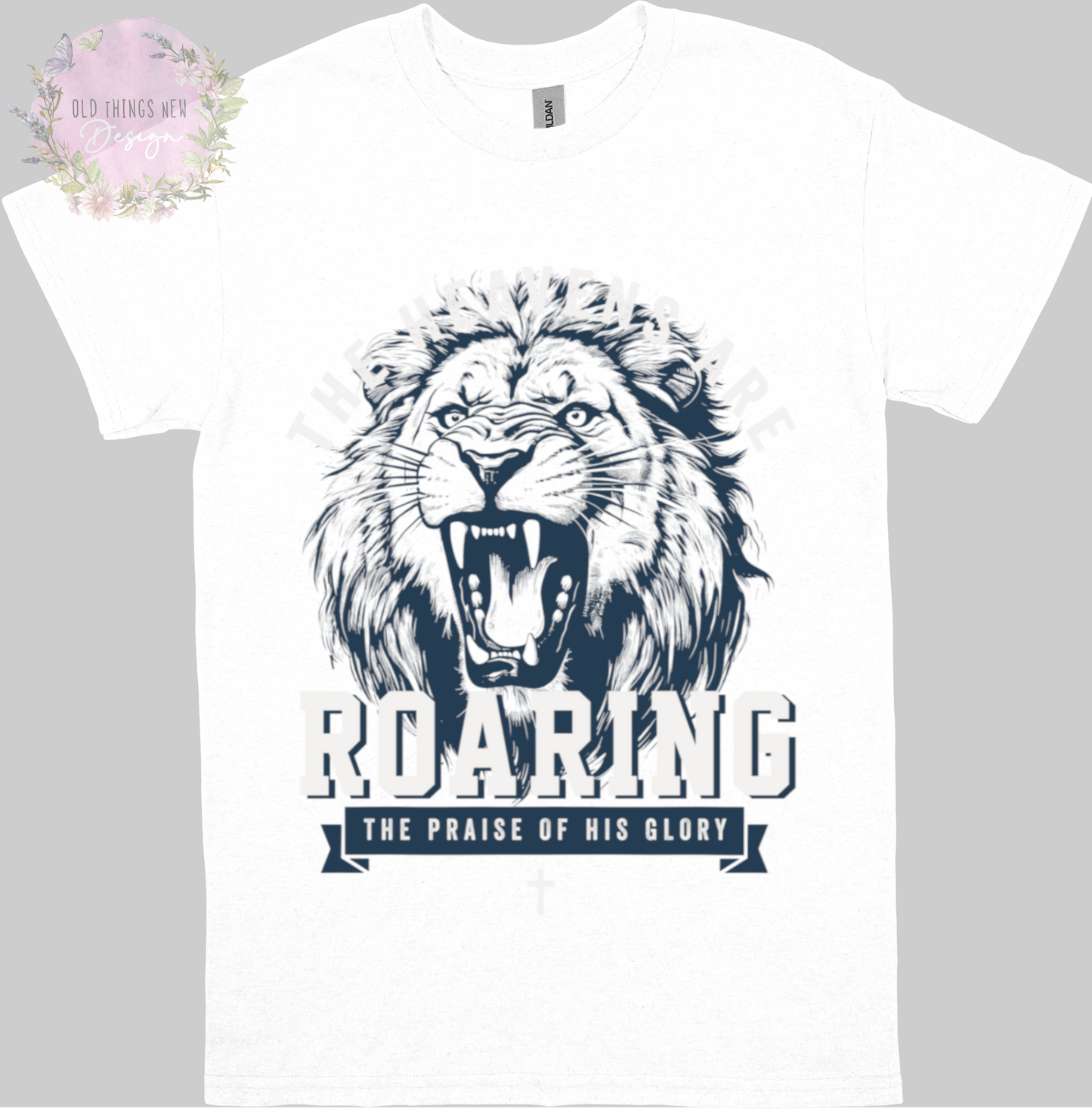 The Heavens Are Roaring Lion (White) Kids T-Shirt