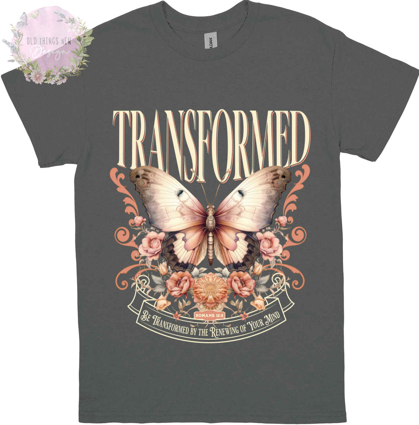 Transformed Romans 12:2(Light) Kids T-Shirt