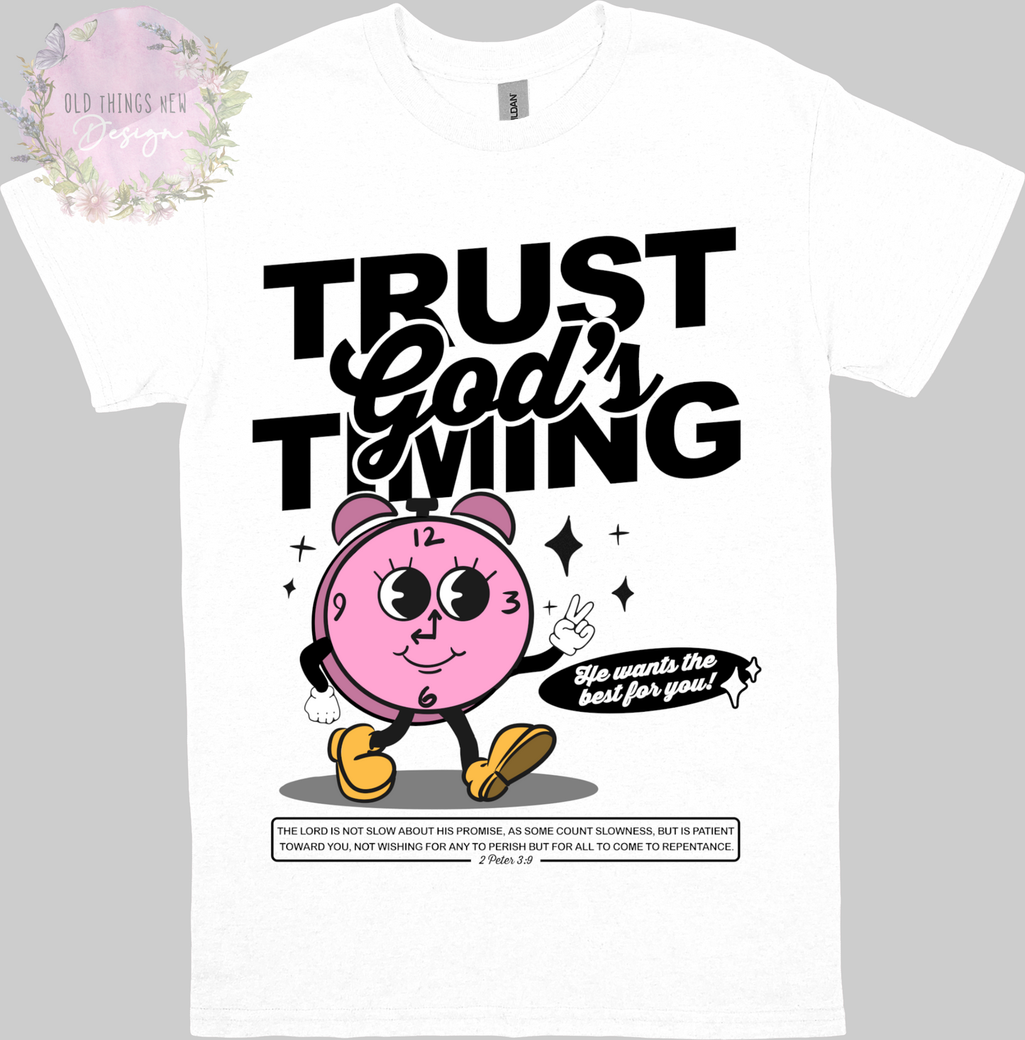 Trust God's Timing (Original) Kids T-Shirt