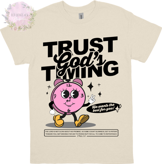 Trust God's Timing (Original) Kids T-Shirt