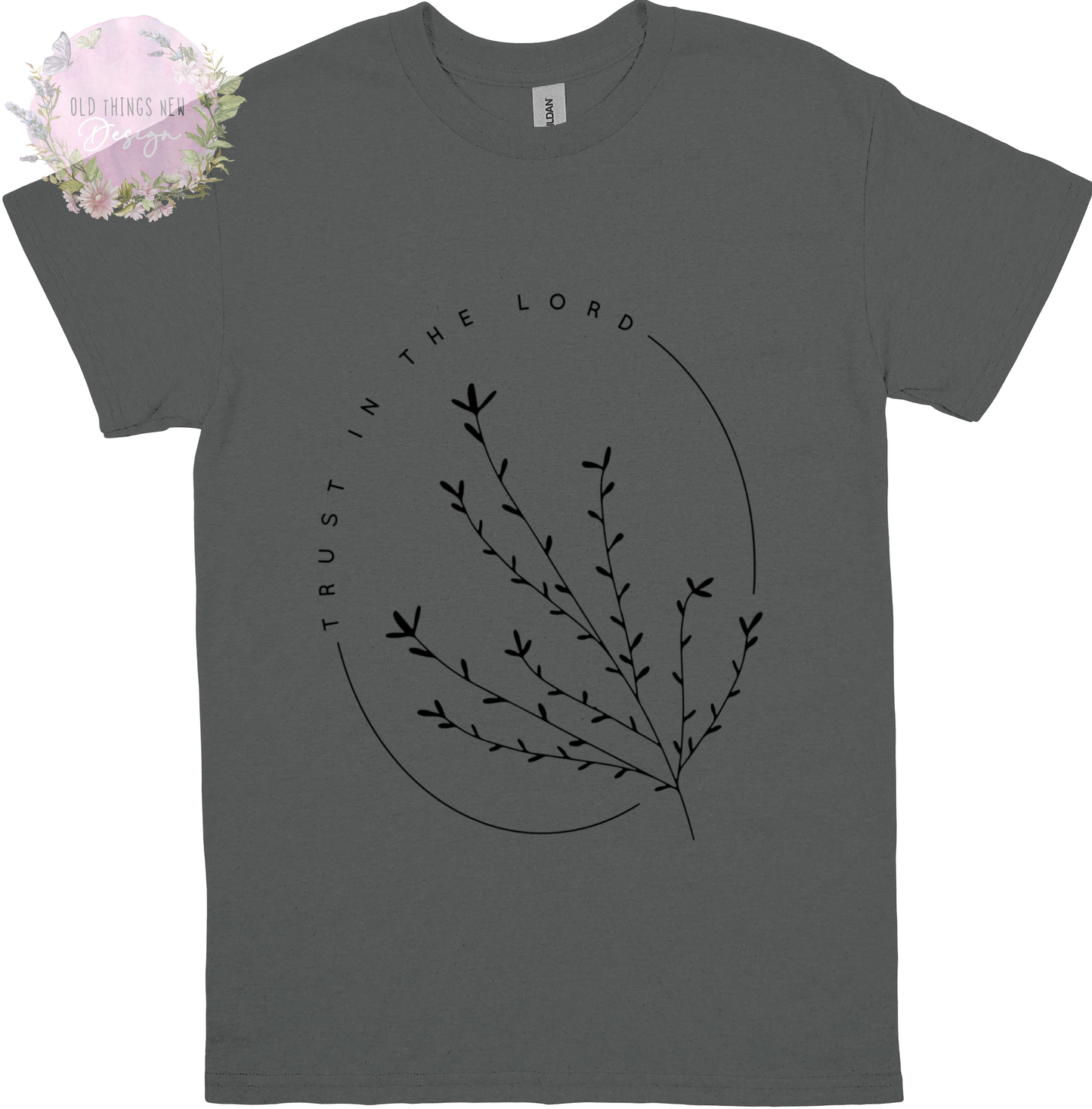 Trust In The Lord Adults T-Shirt (Black)