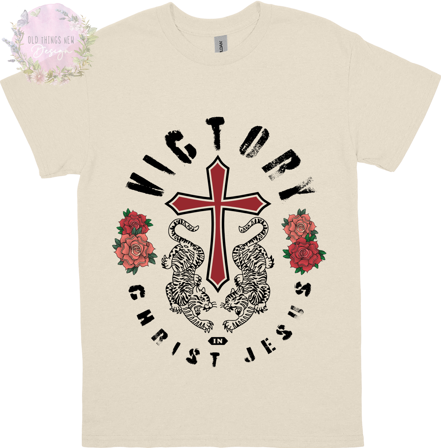 Victory In Christ Jesus Adults T-Shirt