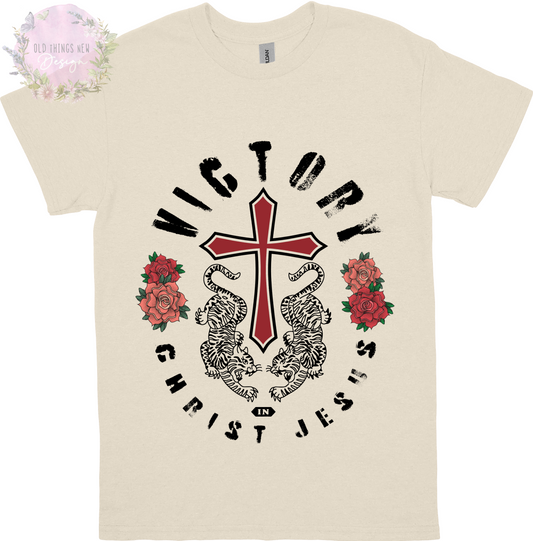 Victory In Christ Jesus Kids T-Shirt