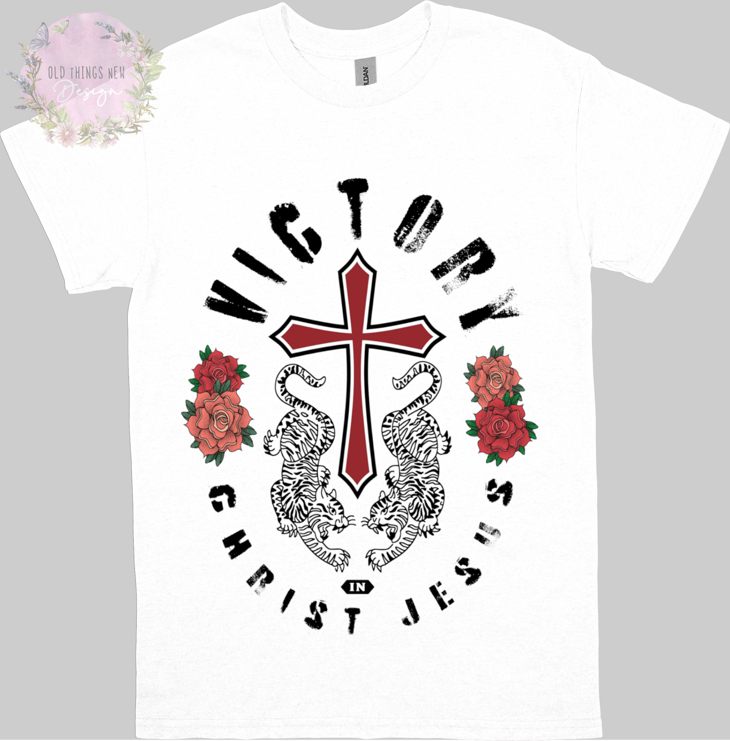 Victory In Christ Jesus Adults T-Shirt