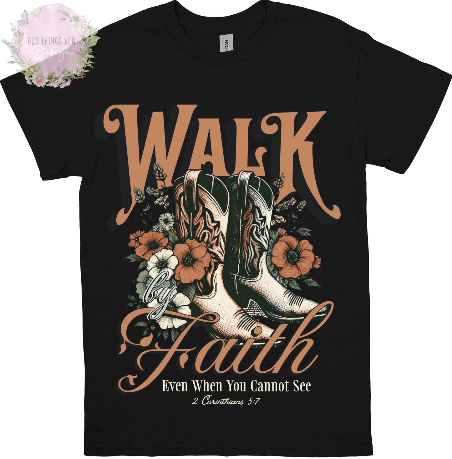 Walk By Faith(Light) Adults T-Shirt