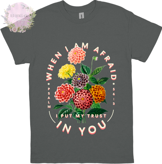 When I Am Afraid I Put My Trust In You(Light) Kids T-Shirt