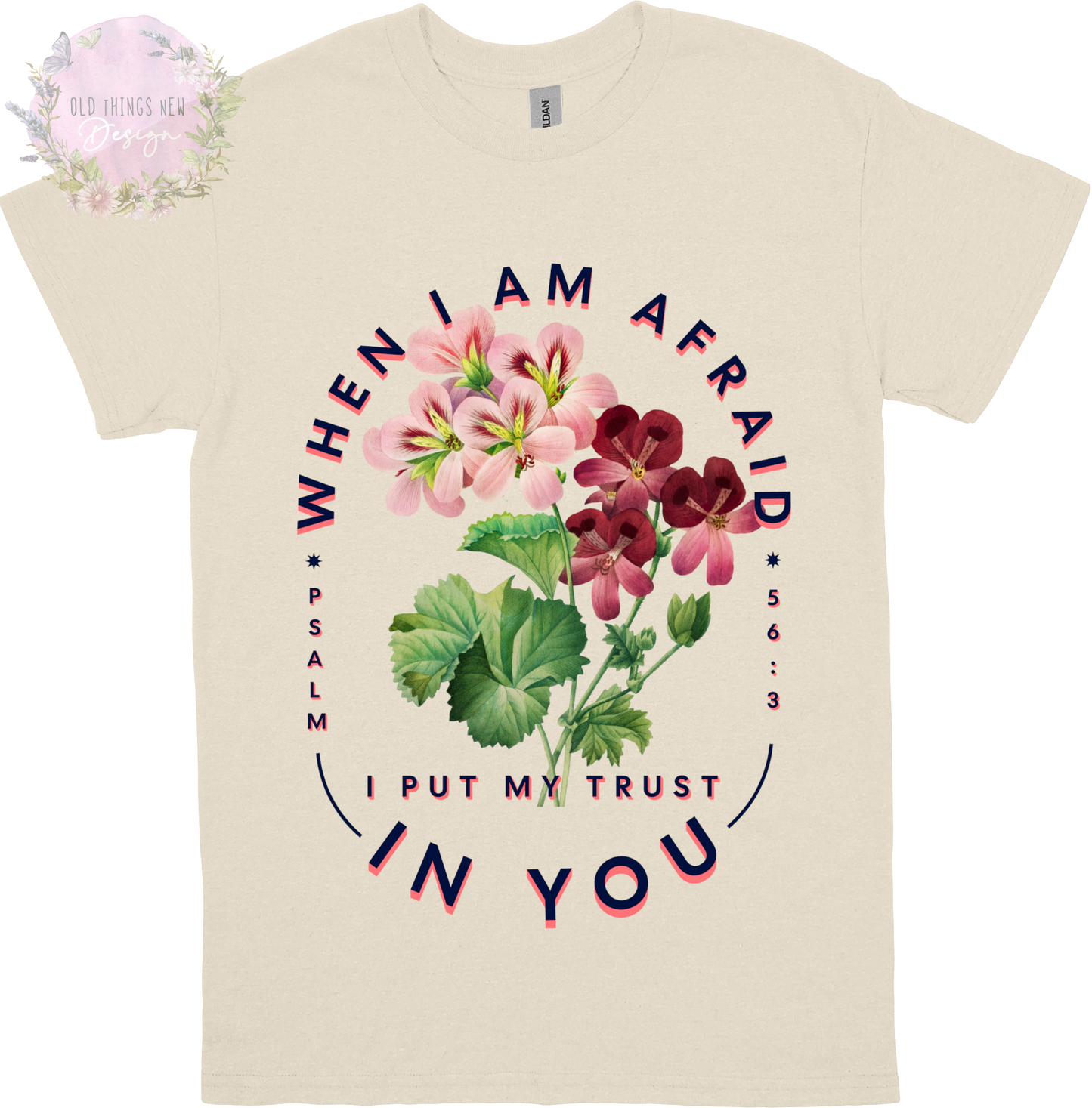When I Am Afraid I Put My Trust In You(Dark) Kids T-Shirt