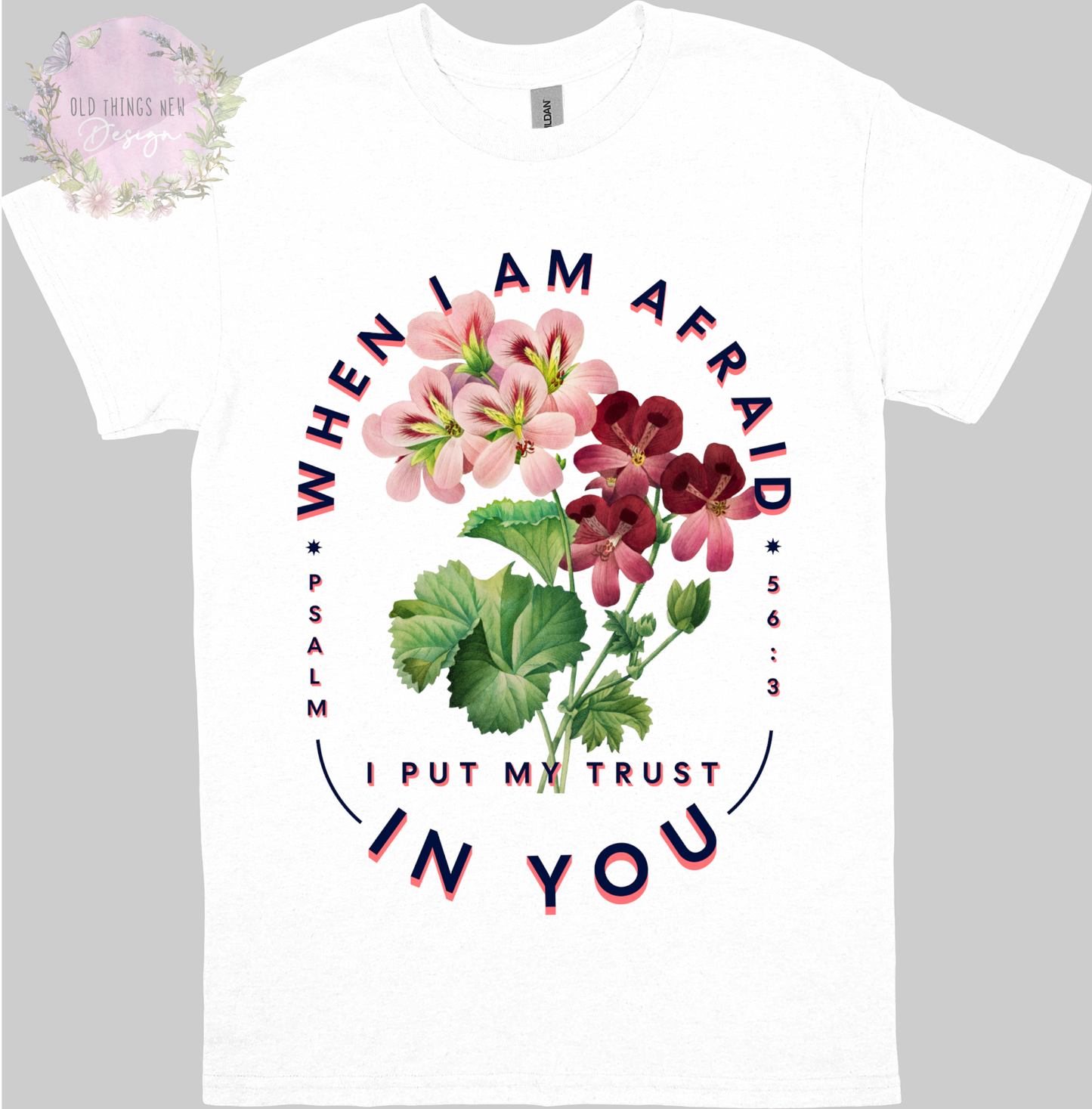 When I Am Afraid I Put My Trust In You(Dark) Kids T-Shirt