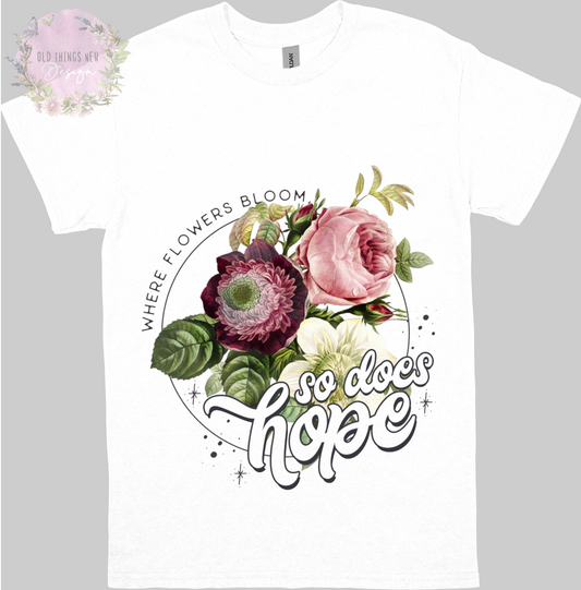 Where Flowers Bloom, So Does Grace Kids T-Shirt